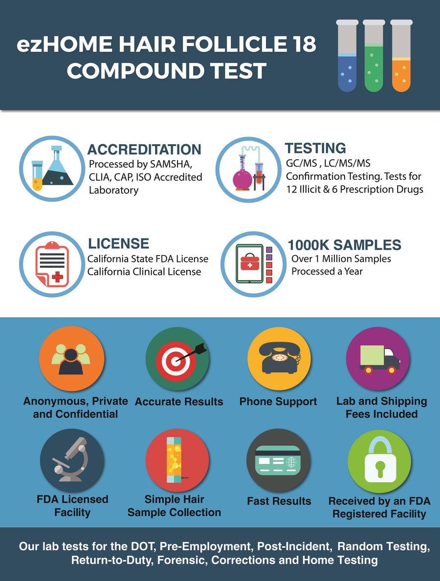 ezHOME Hair Follicle Test - 9950-Countrywide Testing